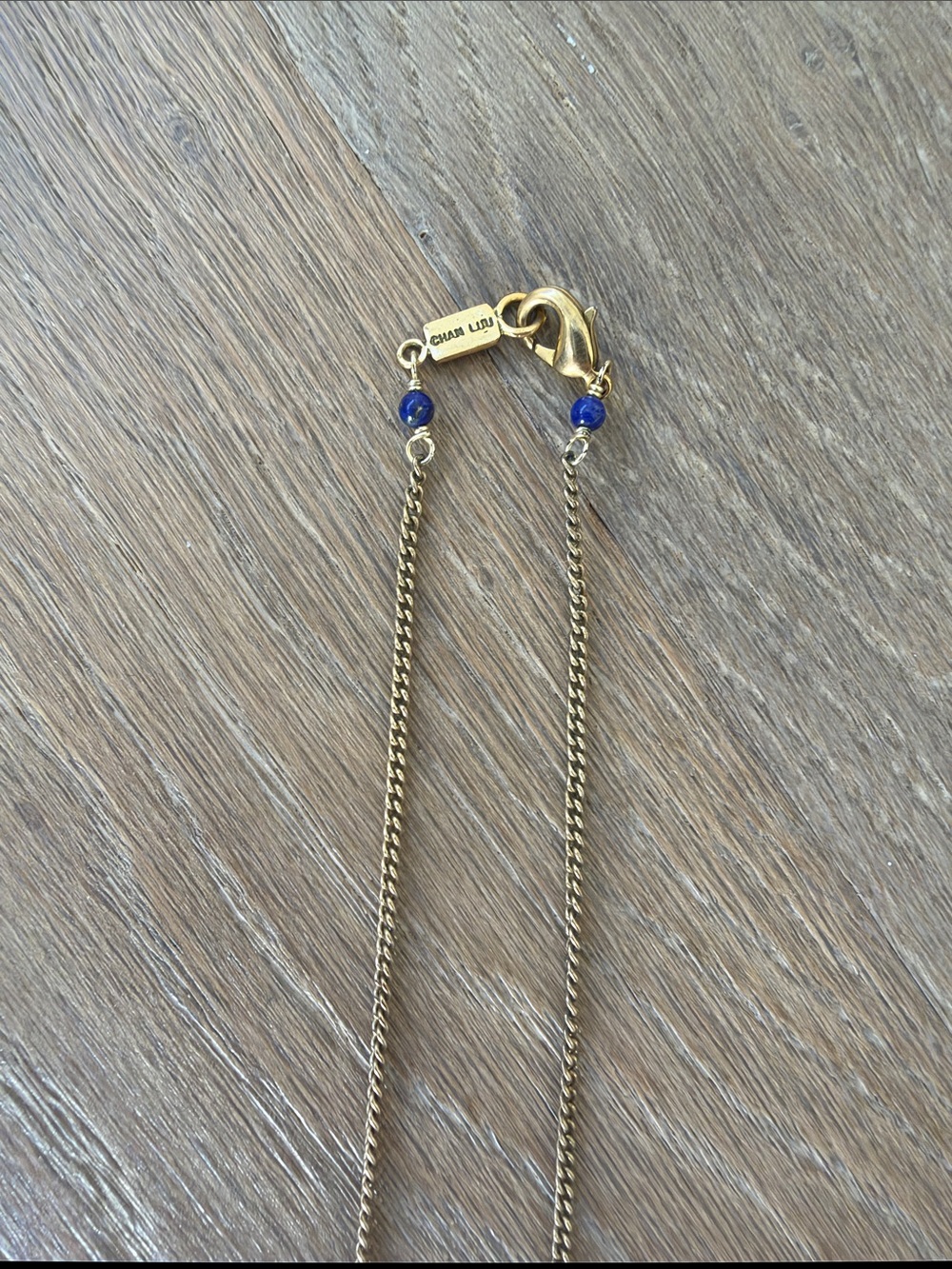 Chan Luu Navy Beaded Necklace with Gold Charms - Picture 7 of 7